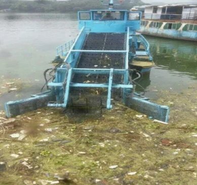 Aquatic Weed Harvester & Garbage Salvage Ship